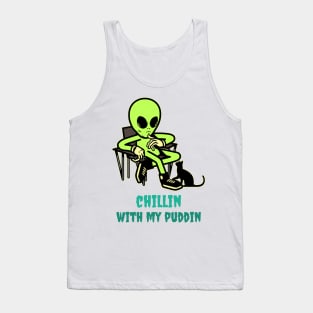 Alien cat tee-shirt Tank Top